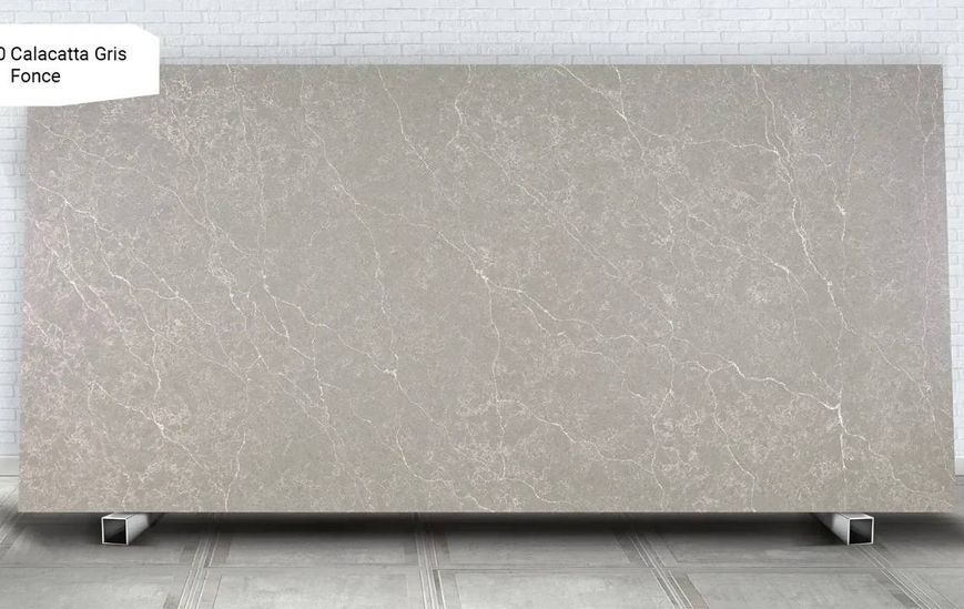 Кварц Сalacatta Gris Fonce 3200x1600x20 мм (т) 5045 фото