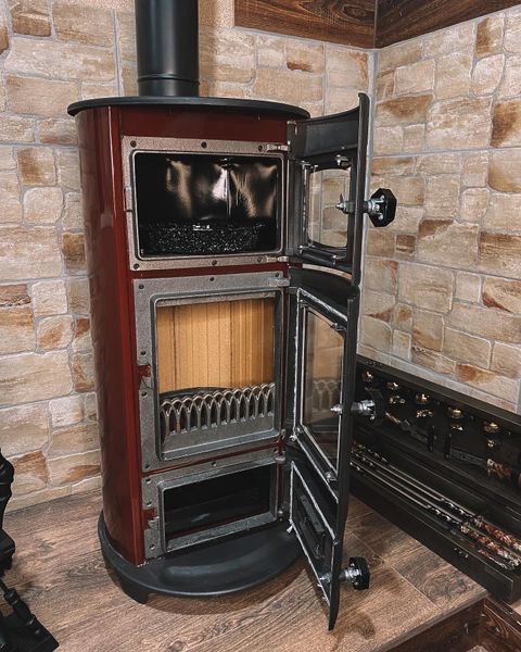 EK-5110 Дровяная печь-камин &laquo;евро буржуйка&raquo; с духовкой 5110 фото