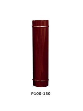 Труба димохідна P100-130 (100см/13см) коричнева 9101 фото