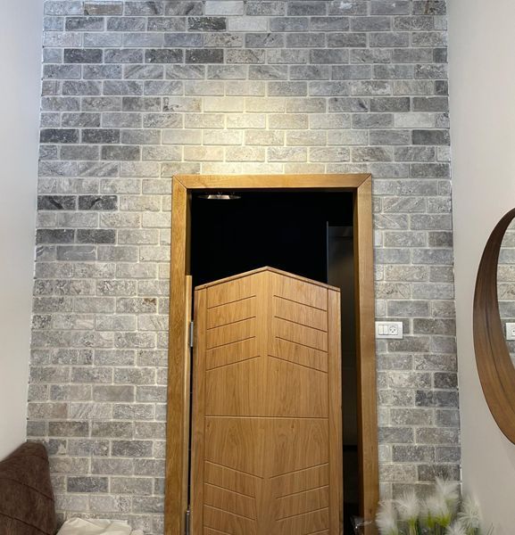 Мрамор AFYON  GRAY 7.5*15*1см 2233 фото