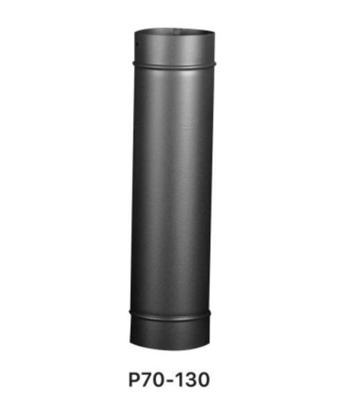 Труба димохідна P70-130 (70см/13см) коричнева/чорна 9102 фото