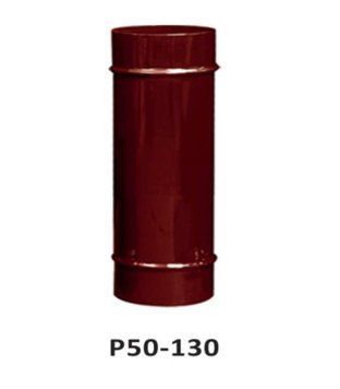 Труба димохідна P50-130 (50см/13см) коричнева/чорна 9103 фото