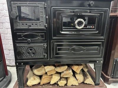 EK-4012 BL (BLACK EDITION). Дров'яна піч-кухня &laquo;євро буржуйка&raquo; з духовкою EK-4012 BL (BLACK EDITION). Дров'яна піч-кухня &laquo;євро буржуйка&raquo; з духовкою фото
