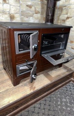 EK-4010 Дров'яна піч-кухня &laquo;євро буржуйка&raquo; з духовкою 4010 фото